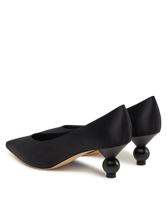 Weekend Max Mara Weekend Max Mara Обувки на ток Renzasatin 2515521055600 Черен