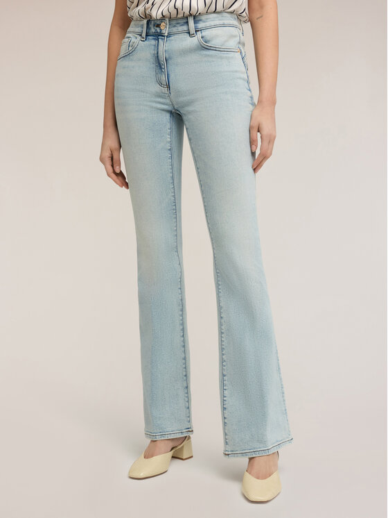 Motivi Motivi Jeansy P427Q304413N004 Turkusowy Flare Fit