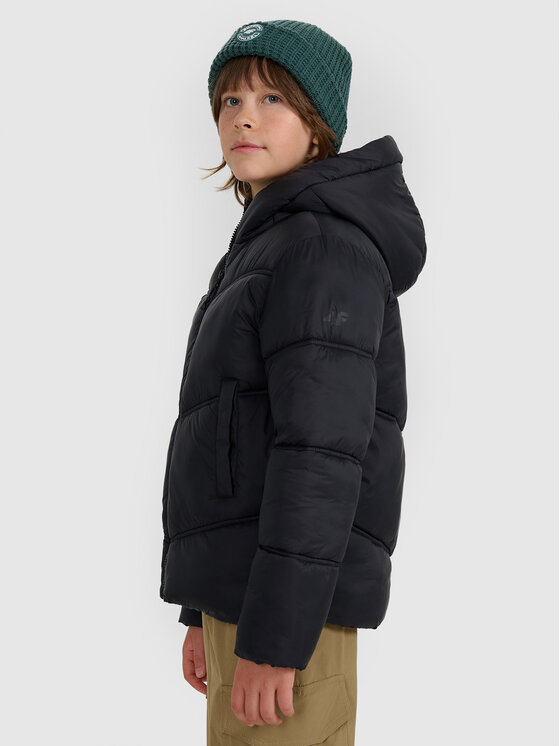 4F 4F Kamizelka OUTERWEAR Czarny Regular Fit