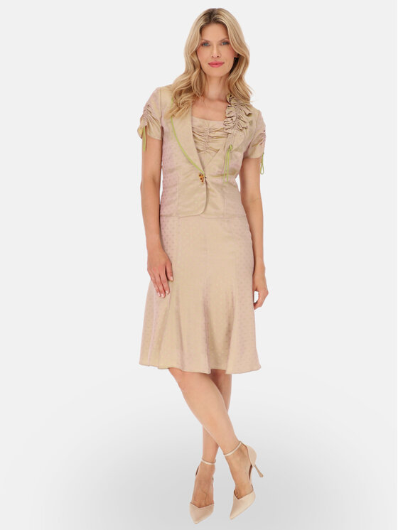 Potis & Verso Potis & Verso Marynarka Rosana Zielony Slim Fit