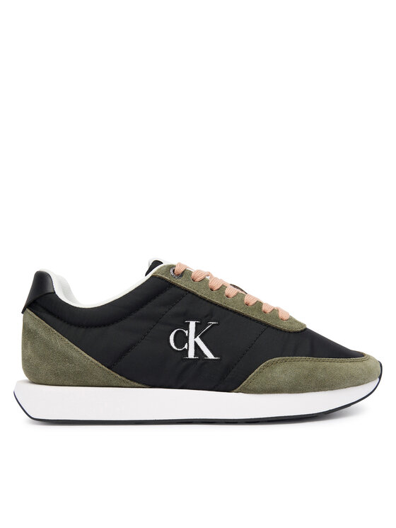 Calvin Klein Calvin Klein Sneakers Retro Runner Lace Up Nylon Mg YW0YW01990 Schwarz