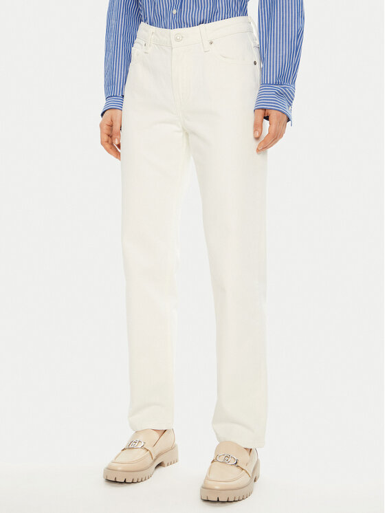 Tommy Hilfiger Tommy Hilfiger Τζιν WW0WW44331 Λευκό Regular Fit