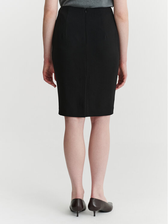 TATUUM TATUUM Spódnica midi MONITA Czarny Flare Fit