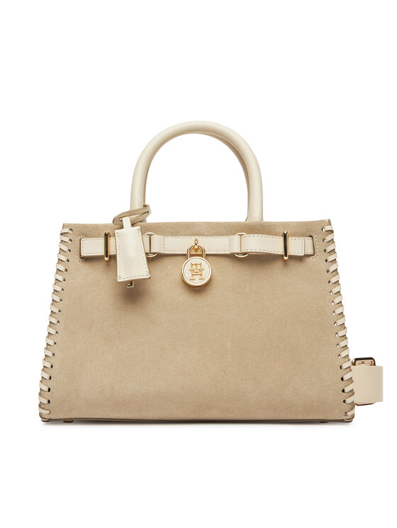 Tommy Hilfiger Kabelka American Icon Mini Tote Su AW0AW17469 Béžová