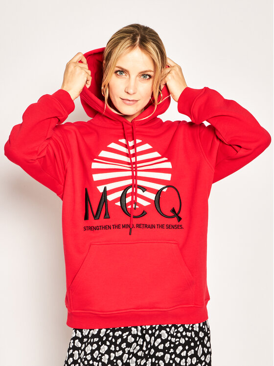 MCQ Alexander McQueen Felpa 527546 ROJ10 6109 Rosso Regular Fit Modivo