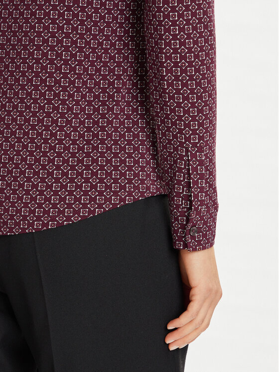 Marc O'Polo Marc O'Polo Hemd 508 2264 52319 Dunkelrot Regular Fit