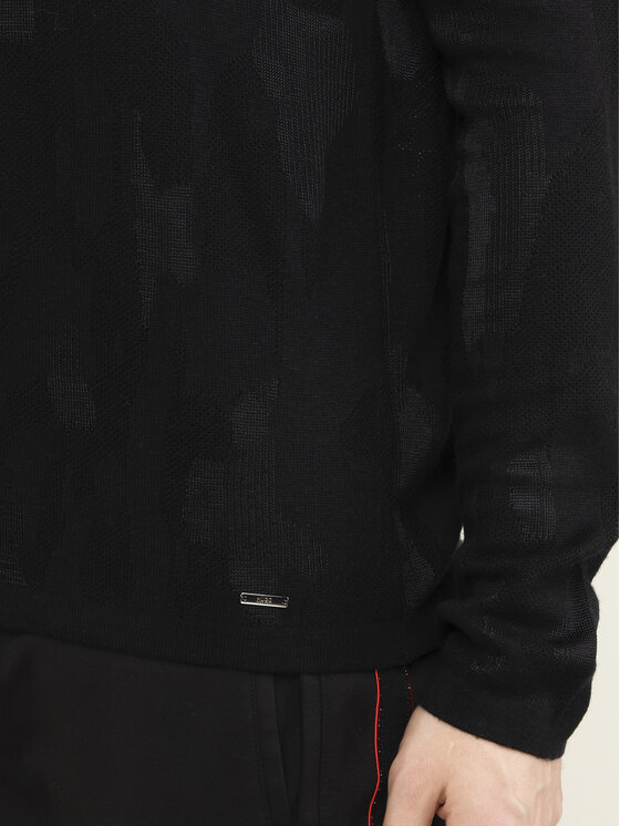 Hugo Hugo Sweater Scamo 50418611 Fekete Regular Fit