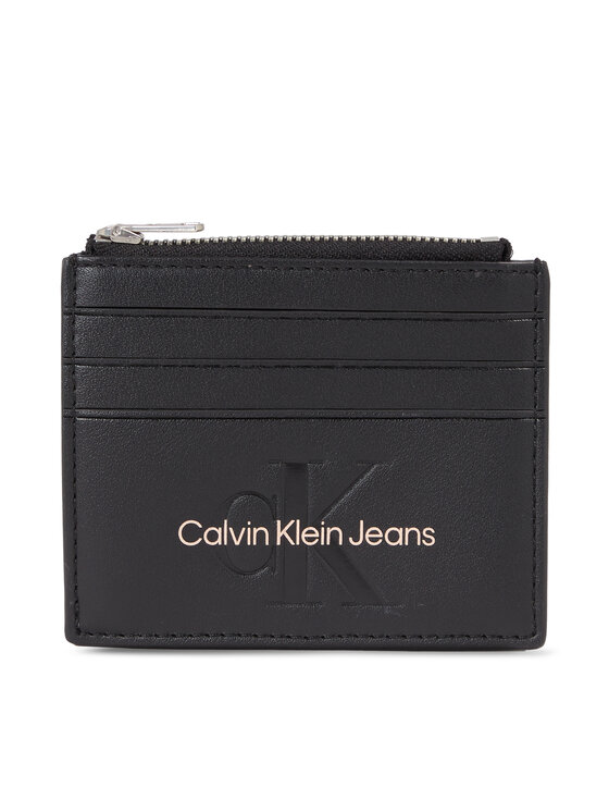 Calvin Klein Jeans Etui pentru carduri Sculpted Cardcase 6Cc Mono K60K608399 Negru