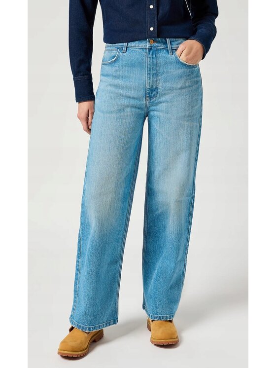Wrangler Wrangler Jeansy Loose Straight Niebieski Loose Fit
