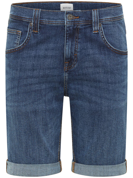 Mustang Mustang Pantaloncini di jeans CHICAGO SHORTS Z Blu Regular Fit