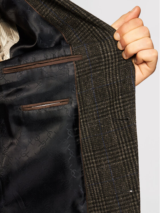 Carl Gross Carl Gross Marynarka Cg Theo Sv 124752 Szary Regular Fit