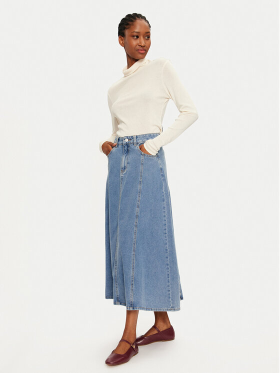 Vila Vila Gonna di jeans Kora 14106317 Blu Regular Fit