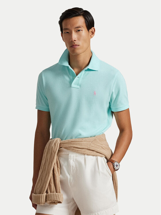 Polo Ralph Lauren Polo Ralph Lauren Поло 710536856500 Бірюзовий Slim Fit