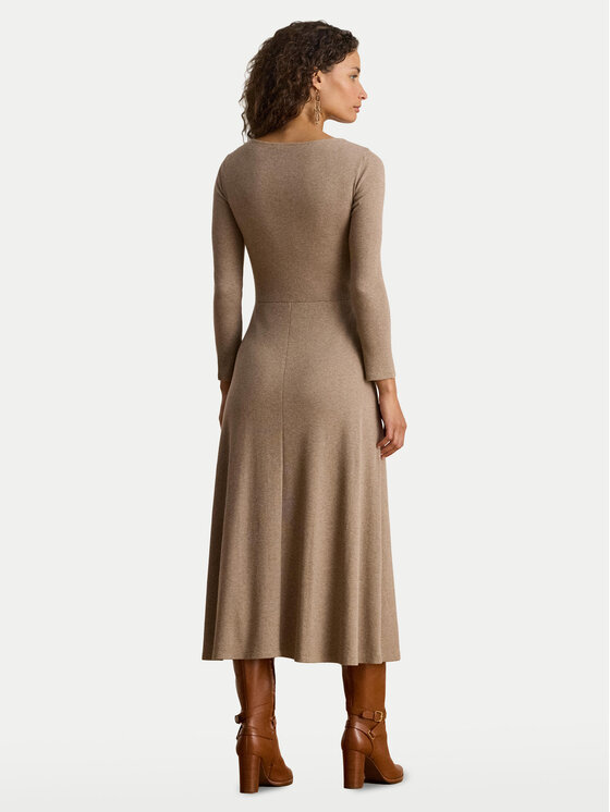 LAUREN RALPH LAUREN LAUREN RALPH LAUREN Rochie tricotată 200980038001 Bej Slim Fit