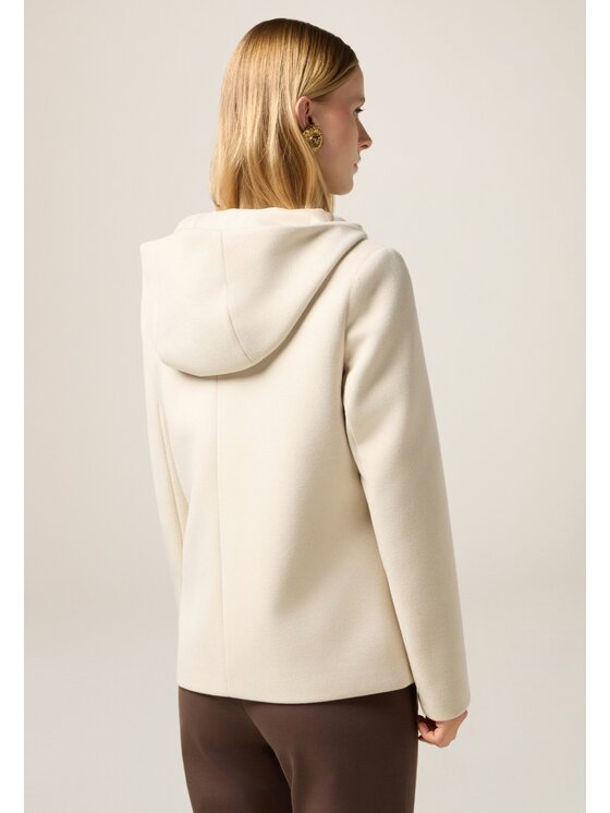 Oltre Oltre Cappotto invernale 8722R001289N002 Crema Baggy Fit