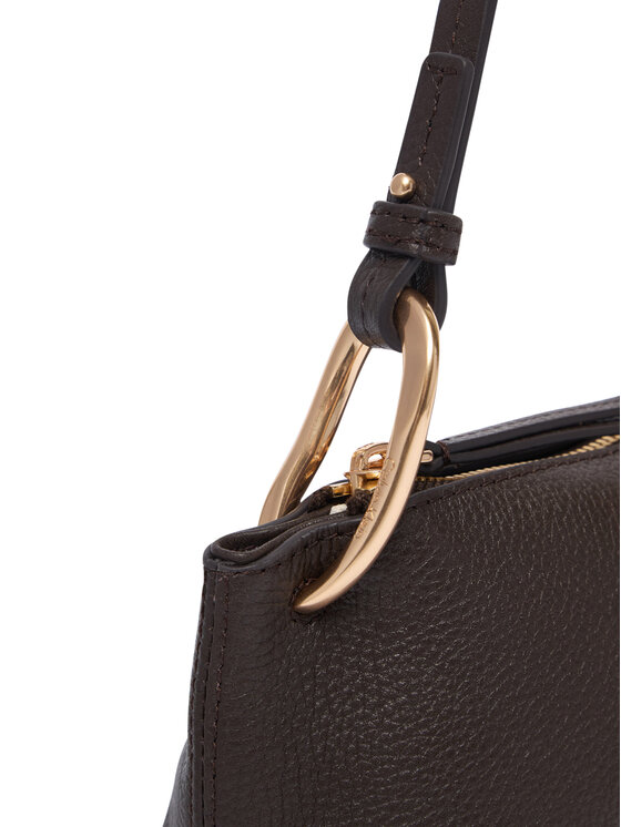 Calvin Klein Calvin Klein Дамска чанта Slouchy Leather Small Conv Bag LV04F3659G Кафяв