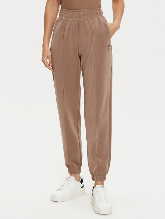 Pantaloni trening Guess Femei, Mărimea: XS, Maro, V5RB11 KCAY2