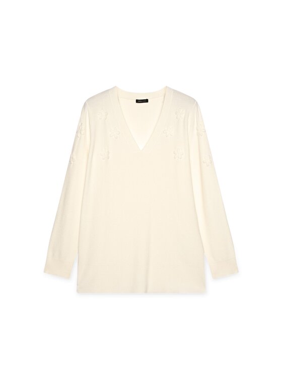 Fiorella Rubino Fiorella Rubino Maglione M801L008200N011 Bianco Regular Fit