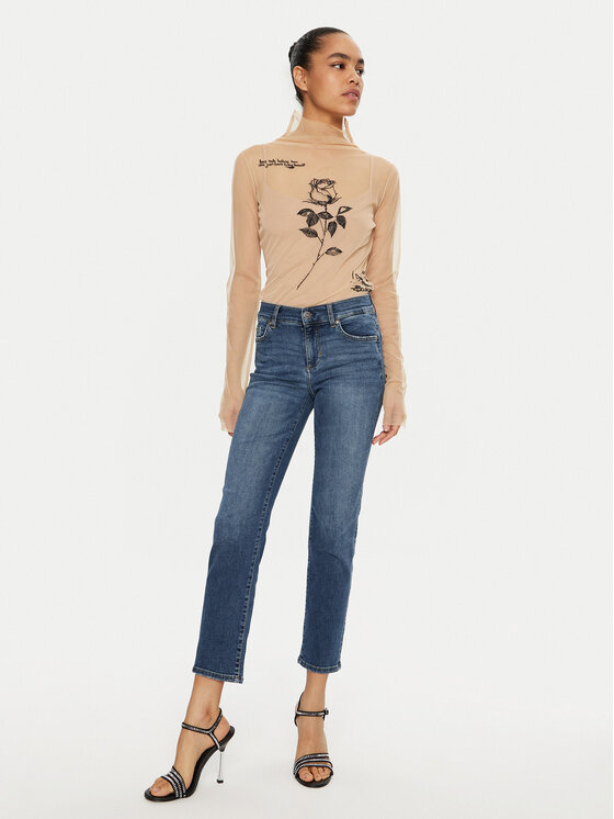 Liu Jo Liu Jo Teksad UF4066 DS615 Sinine Skinny Fit
