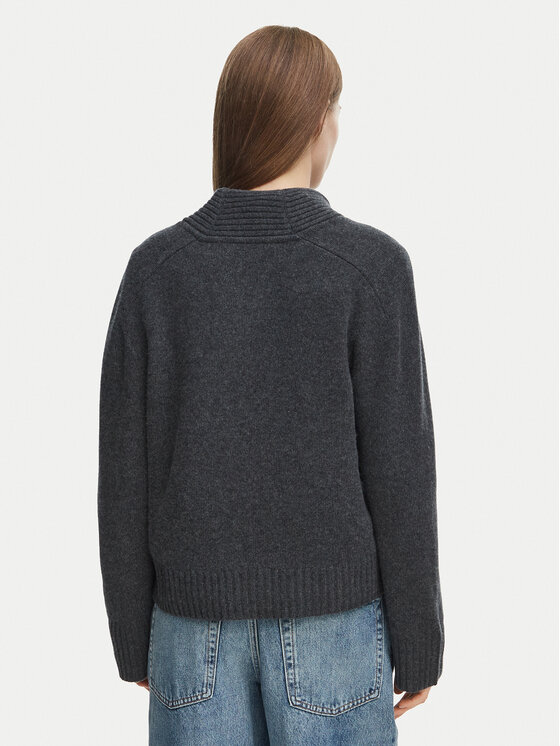 Tommy Hilfiger Tommy Hilfiger Кардиган Blend WW0WW52309 Тъмносив Regular Fit