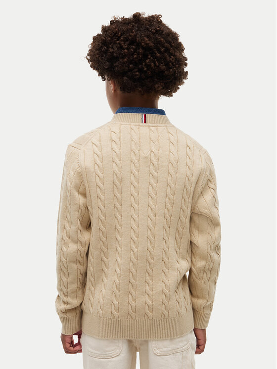 Tommy Hilfiger Tommy Hilfiger Džemperis Cable  KB0KB09753 Bēšs Regular Fit