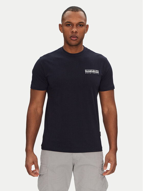 Napapijri Napapijri T-shirt S-Vignoni NP0A4ILX Tamnoplava Regular Fit