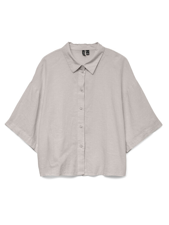 Vero Moda Vero Moda Marškiniai Linn 10306820 Pilka Relaxed Fit