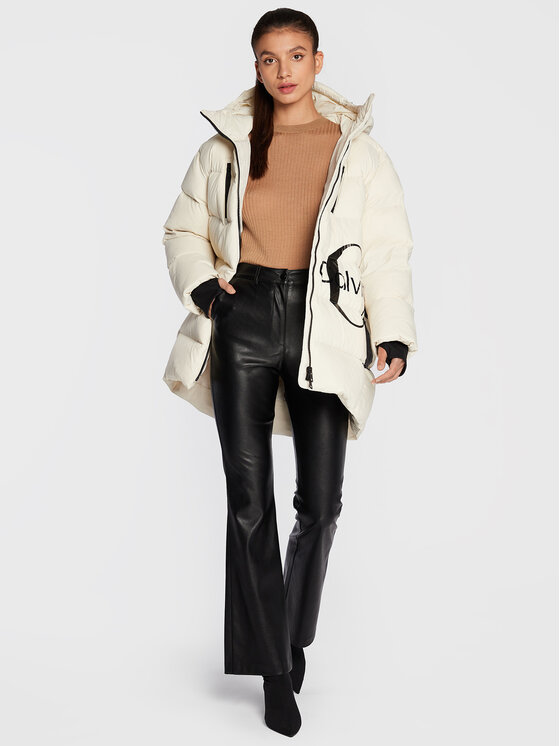 Calvin Klein Jeans Calvin Klein Jeans Пухено яке J20J219849 Бежов Regular Fit