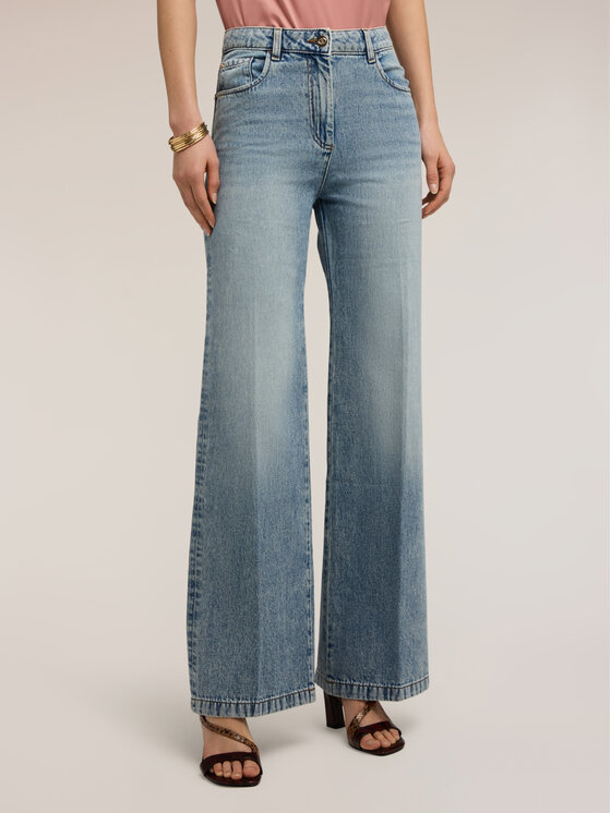 Motivi Motivi Jeans P572Q204657N004 Turchese Over Fit