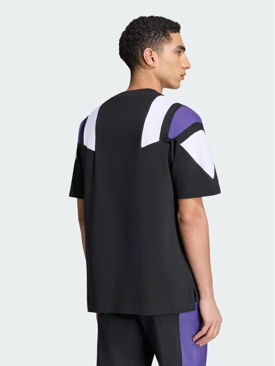adidas adidas Koszulka techniczna 172012 Czarny Loose Fit