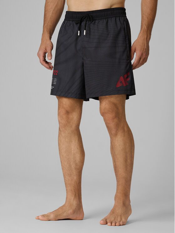 4F 4F Szorty kąpielowe AQUA FORCE Czarny Regular Fit