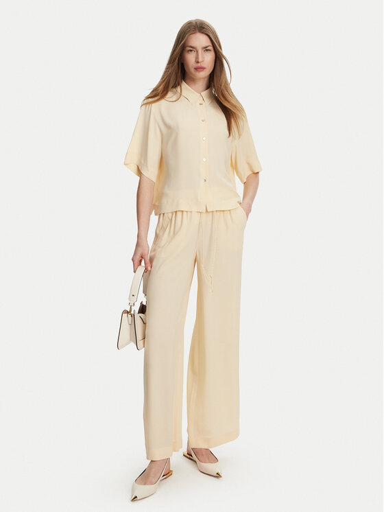 Marella Marella Camicia Ouvert 2513111154 Giallo Regular Fit