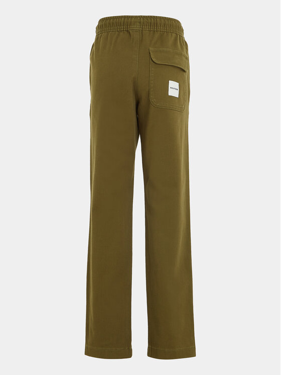 Tommy Hilfiger Tommy Hilfiger Hlače iz tkanine KB0KB08469 Zelena Regular Fit