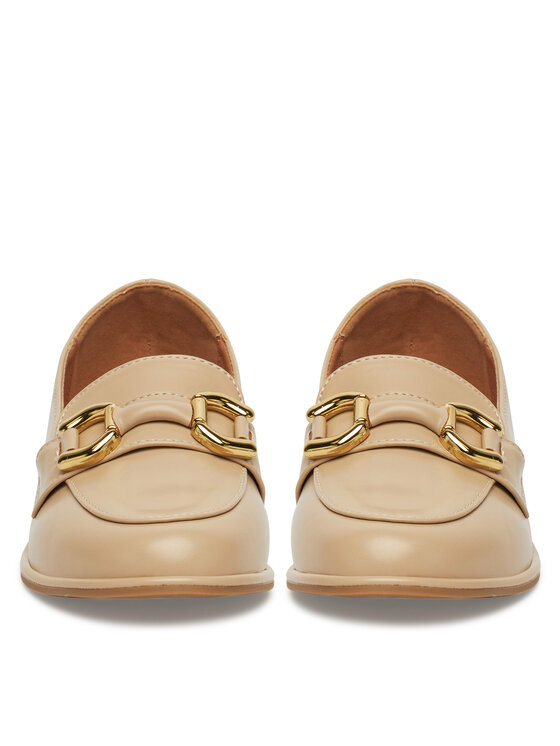 DeeZee DeeZee Loafersy Y066 Beżowy
