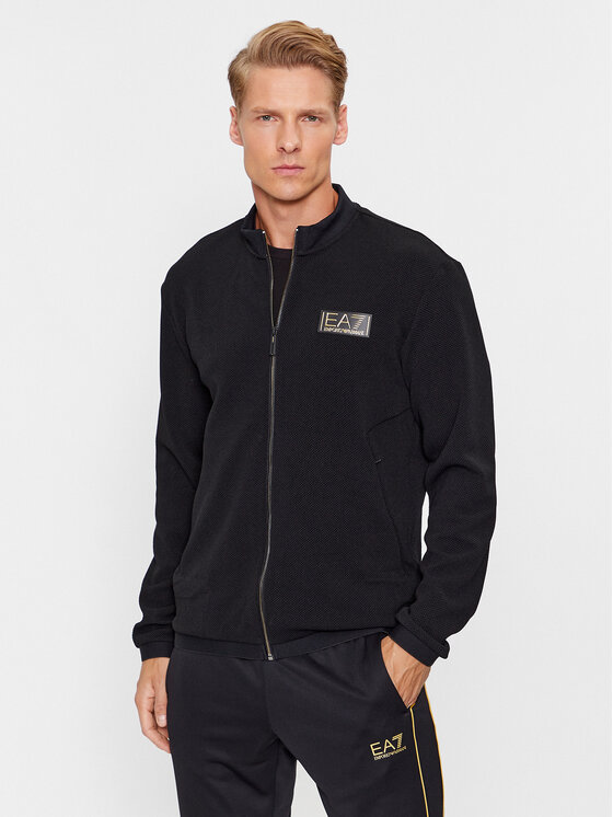 EA7 Emporio Armani Bluză 6RPM40 PJG1Z 1200 Negru Regular Fit