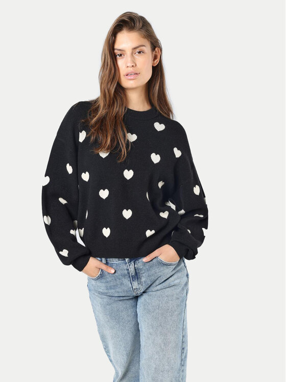 Noisy May Noisy May Maglione Charlott 27028159 Nero Regular Fit