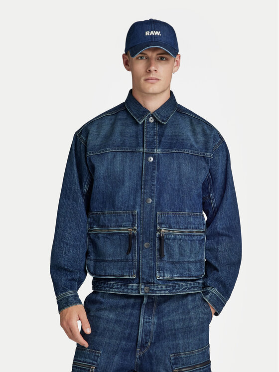 G-Star Raw G-Star Raw Jeansová bunda Utility D24330-D577-G334 Modrá Regular Fit