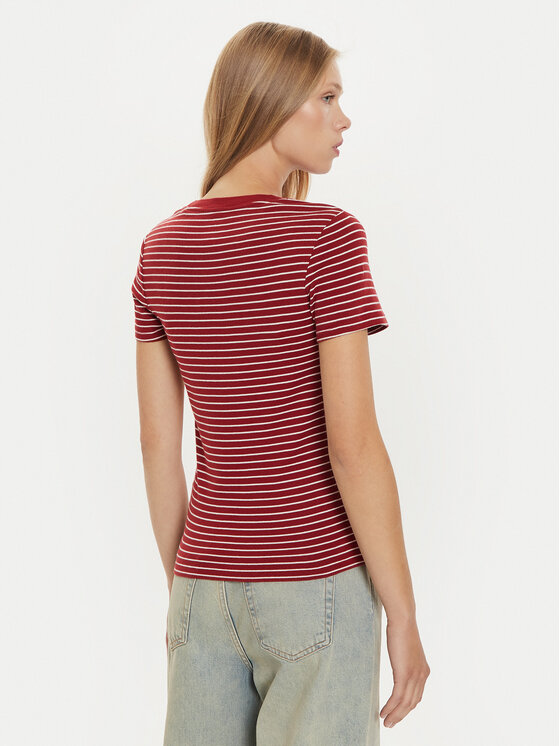 Levi's® Levi's® Marškinėliai Essential Housemark 000KK-0005 Raudona Slim Fit