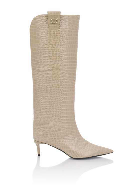 PHILIPP PLEIN PHILIPP PLEIN Kozaki 28985 Beżowy