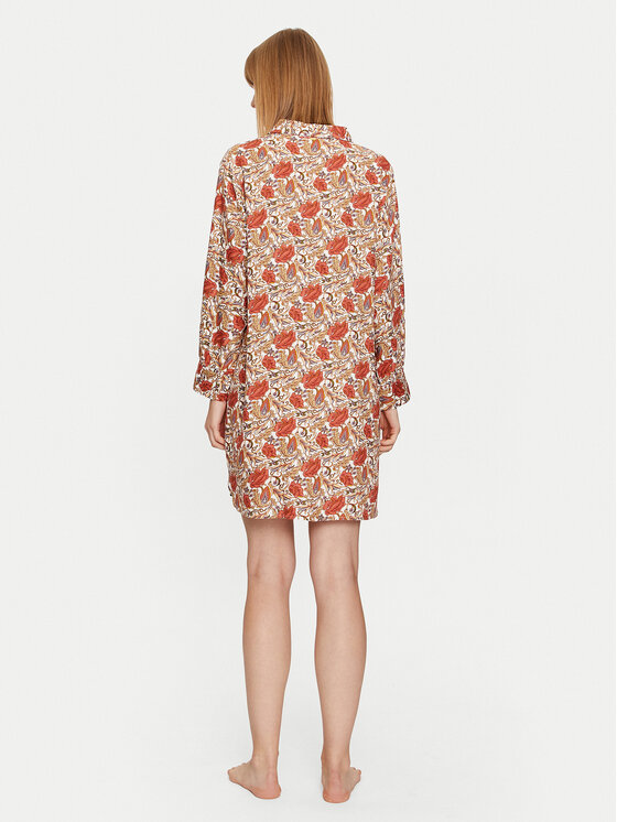 Selmark Selmark Nočná košeľa P6963 Oranžová Regular Fit