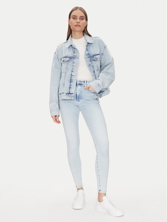Tommy Jeans Tommy Jeans Farmer Sylvia Hgh Skn Bi1213 DW0DW20025 Kék Regular Fit
