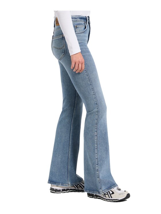 Lee Lee Jeansy Breese Niebieski Wide Leg