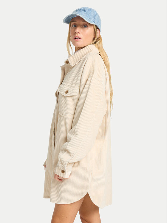 Billabong Billabong Krekla kleita Winter Ocean EBJWD00149 Bēšs Boxy Fit