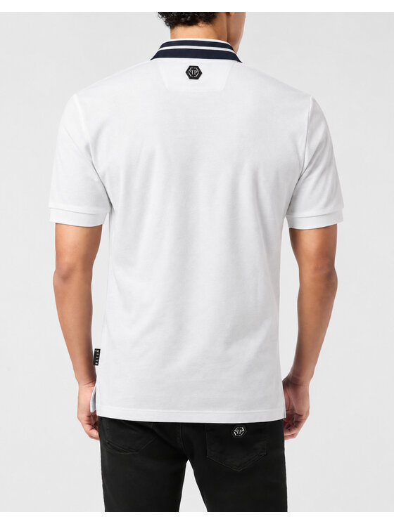 PHILIPP PLEIN PHILIPP PLEIN Polo 31305 Bianco Slim Fit