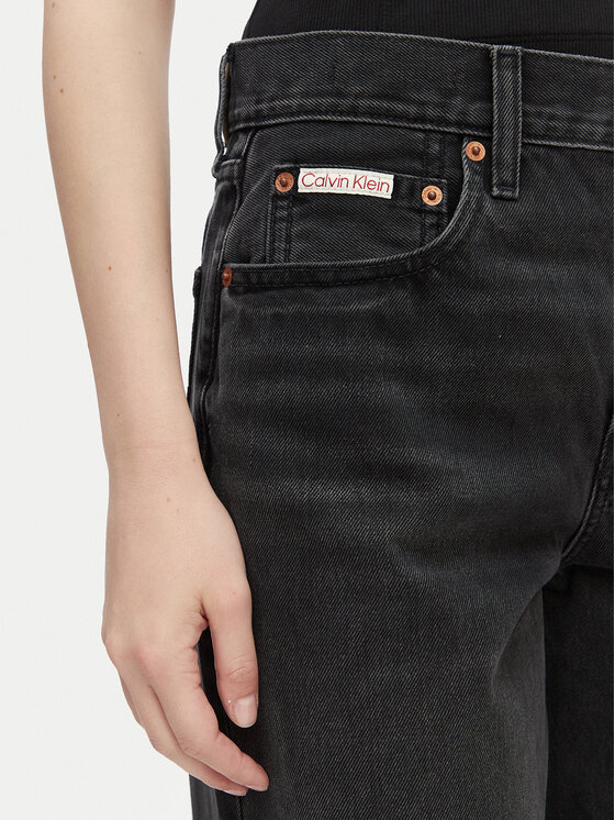 Calvin Klein Jeans Calvin Klein Jeans Traperice LV047E700G Crna Wide Leg