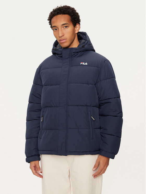 Fila Fila Žieminė striukė FAM0455 Tamsiai mėlyna Regular Fit