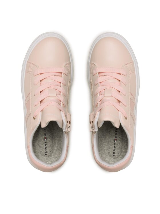 Tommy Hilfiger Tommy Hilfiger Sneakersy Flag Low Cut Lace-Up Sneaker T3A9-32703-1355 S Różowy