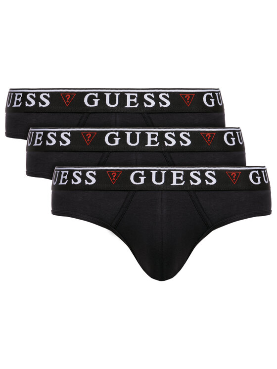 Guess Set Od 3 Para Muških Slip Gaća Hero U97G00 JR003 Crna