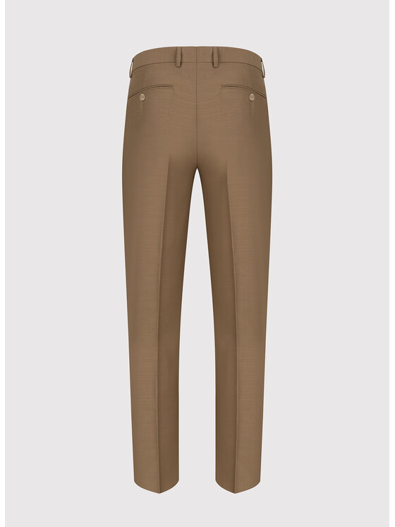 Pako Lorente Pako Lorente Spodnie garniturowe P24SP-6G-003 Brązowy Slim Fit