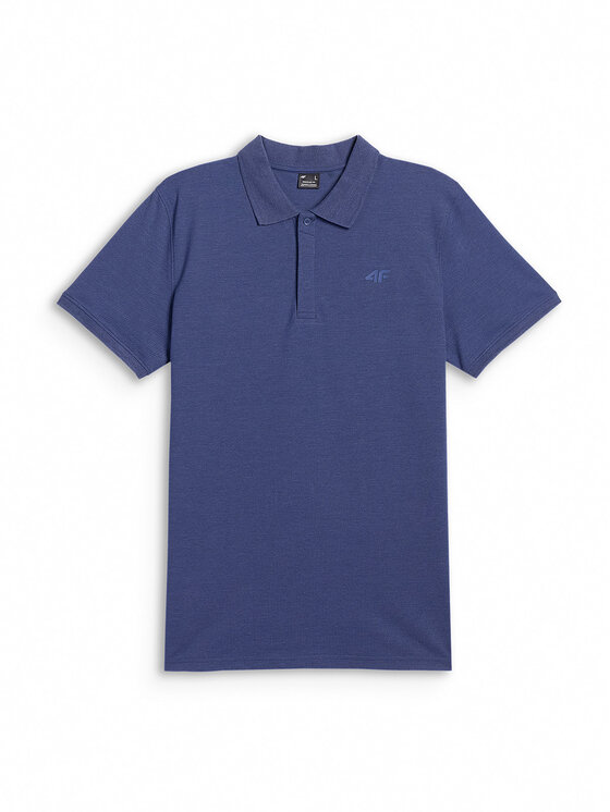 4F 4F Polo BASIC+ Granatowy Regular Fit